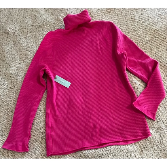 Anthropologie Maeve Parker Ribbed Turtleneck Pink NWT SZ 1X - Picture 7 of 15